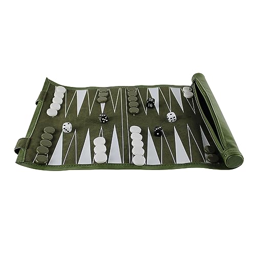 Chessgammon Travel Roll Up Backgammon-Set 33 cm (Grün) für 2 Spieler ab 0 Jahren Chessgammon Travel Roll Up Backgammon-Set 33 cm (Grün) für 2 Spieler ab 0 Jahren von Chessgammon