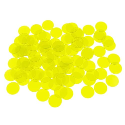 100 Pcs Farbige Bingo Chip Zähler Spiel Counting Bingo Counting Chip Plastikmarker Für Gruppenspiel Klassenzimmerunterricht von Chevnzev