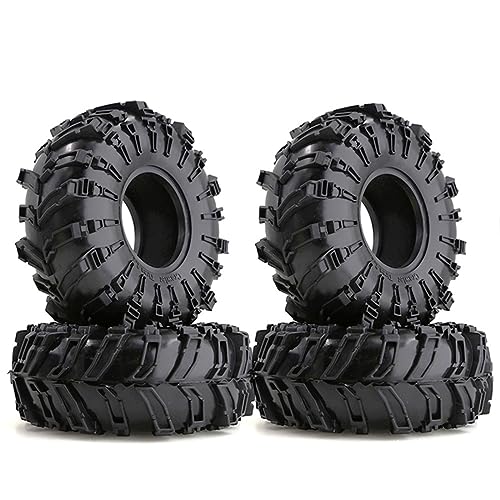 Chevnzev 140 Mm 2 2 Gummi Radreifen Für Crawler Car 4pcs Schlamm Grappler Rockreifen Für 1:10 Skala SCX10 90046 TRXA4 von Chevnzev