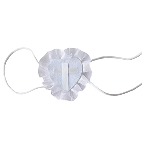 Chevnzev Anime Eyepatch Cosplay Embroidery Single Eye Maske Blindfold Girls Crucifix Eye Cosplay Accessoires von Chevnzev