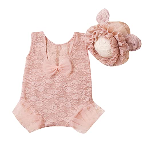 Chevnzev Babyfoto Kleidung Prinzessin Spitze Jumpsuit & von Chevnzev