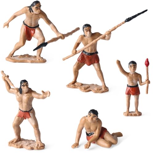 Chevnzev Einzigartige Menschliche Figuren Statuen Setzen Realistische Dschungelwissenschaftsbildzeug Spielzeugskulpturen Für Kinder von Chevnzev
