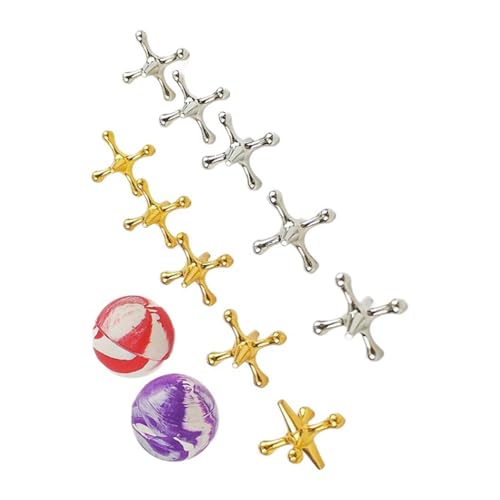 Chevnzev Entspannungsbälle Set Tabletop Jacks Spiel Mit Metallbuchsen Und Weichen Hüpfbällchen Für Stressabbau Schüler Entspannung Spielzeugstress Abhilfe Chevnzev Entspannungsbälle Set Tabletop Jacks Spiel Mit Metallbuchsen Und Weichen Hüpfbällchen Für Stressabbau Schüler Entspannung Spielzeugstress Abhilfe von Chevnzev