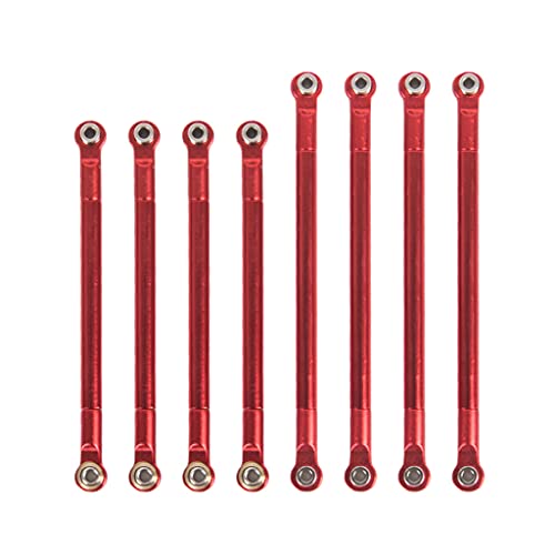 Chevnzev Fernbedienungsauto Teile Model Teile Metall Kits Für MN86 Turnbuckle Rod Linkage Für 1/10 Auto von Chevnzev