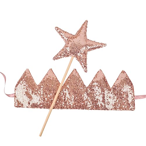 Chevnzev Geburtstagsfeier Kopfbedeckung Funkelnde Kronhaarband Star Fairy Stick Duschgeschenk Für Mädchenbühne Auftritte Fotoshootings Chevnzev Geburtstagsfeier Kopfbedeckung Funkelnde Kronhaarband Star Fairy Stick Duschgeschenk Für Mädchenbühne Auftritte Fotoshootings von Chevnzev