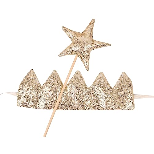 Chevnzev Geburtstagsfeier Kopfbedeckung Funkelnde Kronhaarband Star Fairy Stick Duschgeschenk Für Mädchenbühne Auftritte Fotoshootings Chevnzev Geburtstagsfeier Kopfbedeckung Funkelnde Kronhaarband Star Fairy Stick Duschgeschenk Für Mädchenbühne Auftritte Fotoshootings von Chevnzev