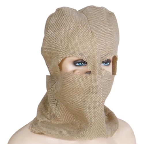 Chevnzev Gestrickte Mütze Halloween Sackcloth Räuber Kostüm Party Cosplay Räuber Party Hüte von Chevnzev