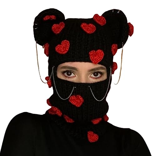 Chevnzev Lustige Gestrickte Mütze Halloween Bunte Regenbogenbären Kostüm Party Cosplay Katze Party Hüte Chevnzev Lustige Gestrickte Mütze Halloween Bunte Regenbogenbären Kostüm Party Cosplay Katze Party Hüte von Chevnzev