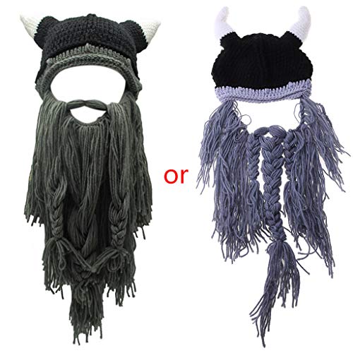 Chevnzev Lustiger Wikinger Bart Horn Exquisite Halloween Party Cosplay Accessoires Ohr Für Schutzkappe Warme Winterwolle Chevnzev Lustiger Wikinger Bart Horn Exquisite Halloween Party Cosplay Accessoires Ohr Für Schutzkappe Warme Winterwolle von Chevnzev