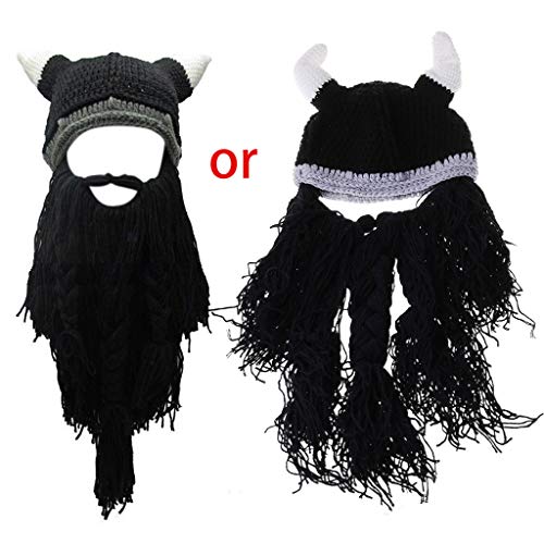 Chevnzev Lustiger Wikinger Bart Horn Exquisite Halloween Party Cosplay Accessoires Ohr Für Schutzkappe Warme Winterwolle Chevnzev Lustiger Wikinger Bart Horn Exquisite Halloween Party Cosplay Accessoires Ohr Für Schutzkappe Warme Winterwolle von Chevnzev