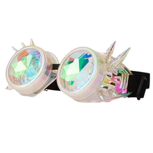 Chevnzev Steampunk Gothic Goggles Vintage Eyewear Regenbogen Für Comiccon Foto Requisiten Unisex Cosplay Vorräte Für Halloween Vintage Chevnzev Steampunk Gothic Goggles Vintage Eyewear Regenbogen Für Comiccon Foto Requisiten Unisex Cosplay Vorräte Für Halloween Vintage von Chevnzev