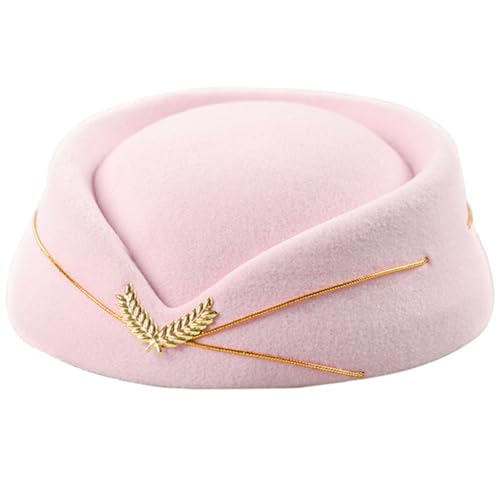 Chevnzev Stewardess Hat Frauen Luft Hostessen Party Cosplay Formelle Uniform Caps Accessoire Party Hüte Kostüm von Chevnzev