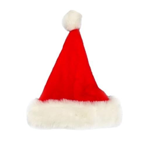 Chevnzev Weihnachten Samt Santa Hat Unisex Komfortable Rote Und Weiße Erwachsene Und Teenager Weihnachtshut Für Festival Holiday Party Chevnzev Weihnachten Samt Santa Hat Unisex Komfortable Rote Und Weiße Erwachsene Und Teenager Weihnachtshut Für Festival Holiday Party von Chevnzev
