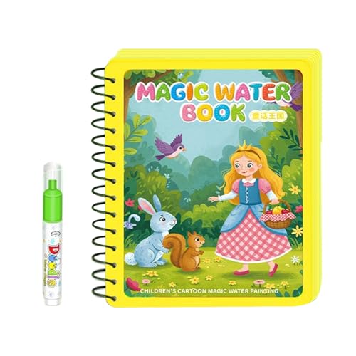 Chevnzev Wiederverwendbares Kinder Wasserzeichnung Buch Frühes Lernen Magisches Malbilder Spielzeug Mit Stift Kids Educational Art Toy Magische Zeichnung von Chevnzev
