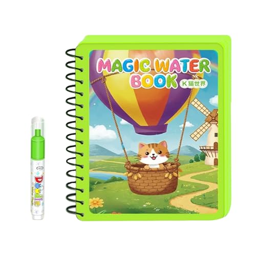 Chevnzev Wiederverwendbares Kinder Wasserzeichnung Buch Frühes Lernen Magisches Malbilder Spielzeug Mit Stift Kids Educational Art Toy Magische Zeichnung von Chevnzev