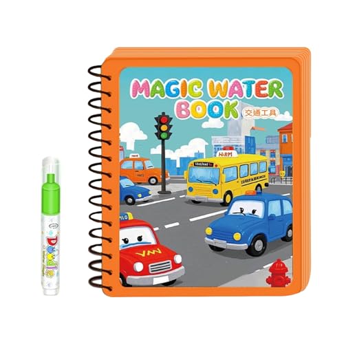 Chevnzev Wiederverwendbares Kinder Wasserzeichnung Buch Frühes Lernen Magisches Malbilder Spielzeug Mit Stift Kids Educational Art Toy Magische Zeichnung von Chevnzev