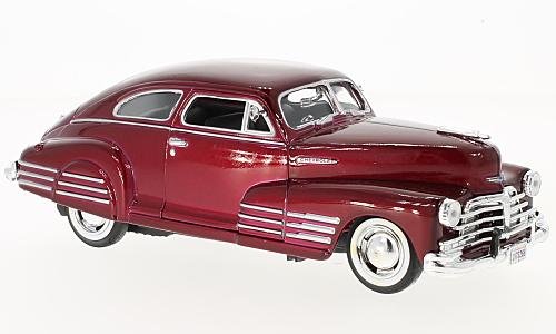 Chevrolet Aerosedan Fleetline, metallic-rot, 1948, Modellauto, Fertigmodell, Motormax 1:24 von Chevrolet
