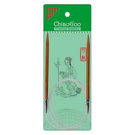 ChiaoGoo Bamboo Rundstricknadeln Bambus 80 cm 3 mm Patina von ChiaoGoo