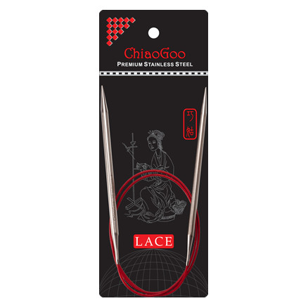 ChiaoGoo Red Lace Rundstricknadeln Edelstahl Chirurgenstahl 80 cm 2 mm von ChiaoGoo
