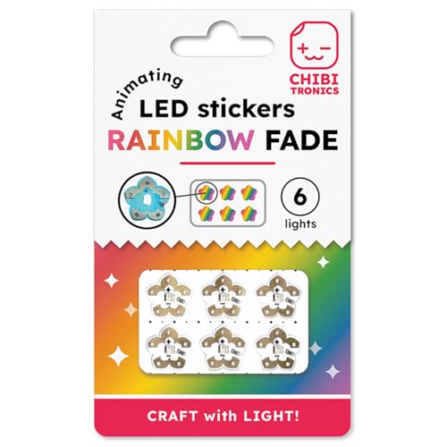 Chibitronics Animierender Regenbogen-Fade-LED, 6 Stück Chibitronics Animierender Regenbogen-Fade-LED, 6 Stück von Chibitronics