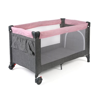 CHIC 4 BABY Reisebett Luxus Melange grau-rosa CHIC 4 BABY Reisebett Luxus Melange grau-rosa von CHIC 4 BABY