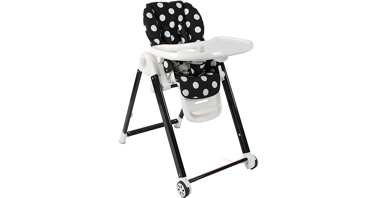 Hochstuhl Aro, Dots black schwarz-kombi Hochstuhl Aro, Dots black schwarz-kombi von Chic 4 Baby