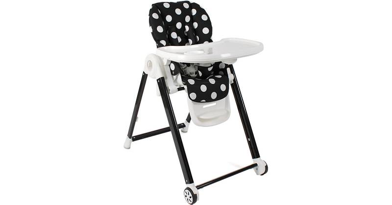 Hochstuhl Aro, Dots black schwarz-kombi von Chic 4 Baby
