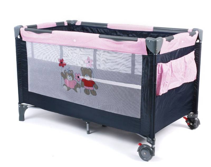 Reisebett LUXUS, Pink Checker von Chic 4 Baby