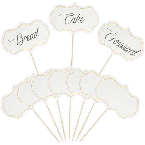 ChicQuench 24PCS Buffet Schilder Zum Beschriften, Weiß, 24 Stück, Käsemarke, Zahnstocher Flaggen, Buffet Etiketten, Tafel Zum Beschriften, Etiketten Kuchen Weiß ChicQuench 24PCS Buffet Schilder Zum Beschriften, Weiß, 24 Stück, Käsemarke, Zahnstocher Flaggen, Buffet Etiketten, Tafel Zum Beschriften, Etiketten Kuchen Weiß von ChicQuench