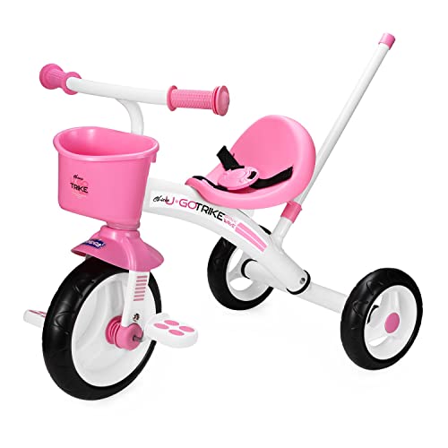 Chicco U-GO 2in1 Kinderdreirad, Dreirad für Mädchen und Jungen mit höhenverstellbarem Griff, Sicherheitsgurt und Ablagekorb, Max 20 kg, Kinderspielzeug ab 18 Monaten bis 5 Jahren Chicco U-GO 2in1 Kinderdreirad, Dreirad für Mädchen und Jungen mit höhenverstellbarem Griff, Sicherheitsgurt und Ablagekorb, Max 20 kg, Kinderspielzeug ab 18 Monaten bis 5 Jahren von Chicco