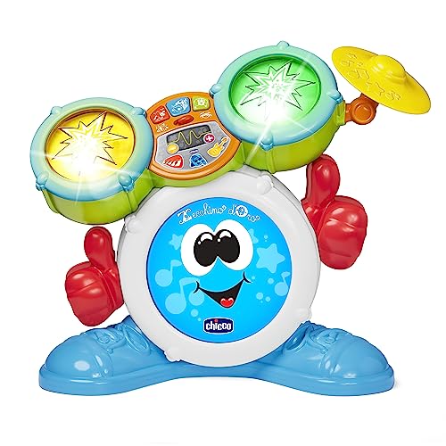 Chicco 00009820100000 Mi First Schlagzeug Licht und Sounds, 3 Spielmodi Batterie Musikinstrument für Kinder, Mehrfarbig, Large Chicco 00009820100000 Mi First Schlagzeug Licht und Sounds, 3 Spielmodi Batterie Musikinstrument für Kinder, Mehrfarbig, Large von Chicco
