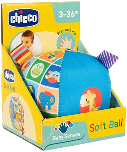 Chicco Soft Ball, weicher und leichter Ball, ideal für kleine Babys, 0M+ von Chicco