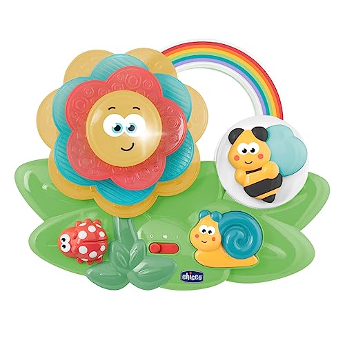 Chicco Blume der Sinne, Pädagogisches Baby-Sensorik Spielzeug, multisensorisches Aktivitätszentrum mit Musik und Lichtern, Montessori Spielzeug, Baby- und Kleinkindspielzeug 6-36 Monate von Chicco