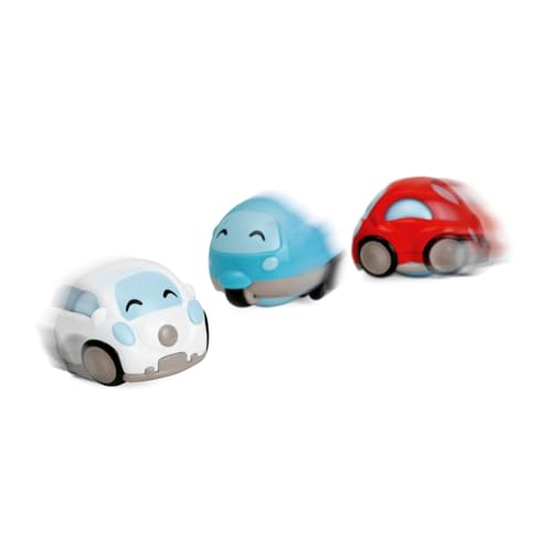 Chicco City Vintage Turbo Ball, Kinderspielzeug Autos, 3 Mini-Fahrzeuge mit Vintage-Auto-Design, bewegen sich in alle Richtungen, rollen wie ein Ball, 1-4 Jahre von Chicco