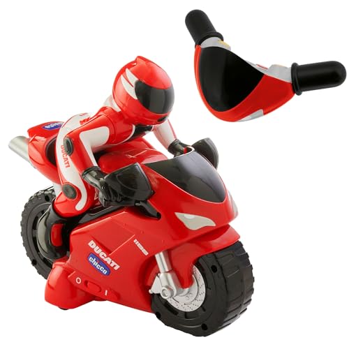 Chicco Ducati 1198 RC Motorrad mit Intuitiver Funkfernsteuerung, Ferngesteuertes Motorrad mit Hupe und Motorgeräuschen - Geschenk für Jungen oder Mädchen ab 2 Jahren, Kinderspielzeug 2-6 Jahre von Chicco