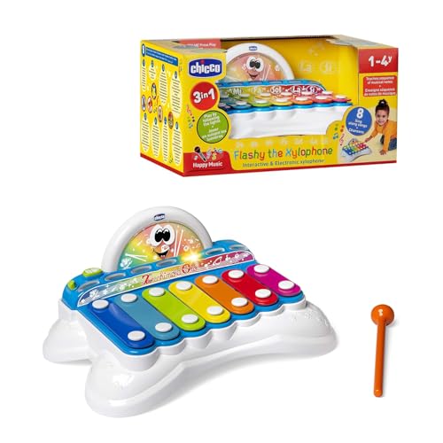 Chicco FLASCHY das Xylophon, Babys Musikspielzeug, Lernspielzeug Xylophon Babyspielzeug, ab 1 jahr, Talla única Chicco FLASCHY das Xylophon, Babys Musikspielzeug, Lernspielzeug Xylophon Babyspielzeug, ab 1 jahr, Talla única von Chicco