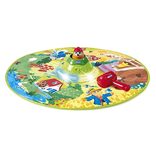 Chicco Free the Mole Elektronische Kinderspielmatte mit 8 interaktiven Bereichen zur Entwicklung motorischer Fähigkeiten, Spielmatte für Kleinkinder mit 3 Modi, Lichtern und Geräuschen - Lernspielzeug von Chicco