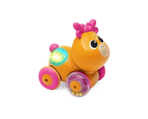 Chicco Hirsch Sprint&Go Game, Elektronisches Rückwärtsgang-Tier, Mit Melodien, Geräuschen und Lichtern, Krabbelanregung, Gummiräder, 6-36 m von Chicco