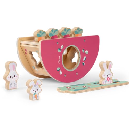 Chicco Holzspielzeug, Hasenhügel, Montessori-Spiel, Form-Knirsch- und Gleichgewichtsspiel, Pflanzen Sie Ihren eigenen Gemüsegarten, 3 Exklusive Charaktere, Kinderspiel, ab 2 Jahren, Geschenkidee Chicco Holzspielzeug, Hasenhügel, Montessori-Spiel, Form-Knirsch- und Gleichgewichtsspiel, Pflanzen Sie Ihren eigenen Gemüsegarten, 3 Exklusive Charaktere, Kinderspiel, ab 2 Jahren, Geschenkidee von Chicco