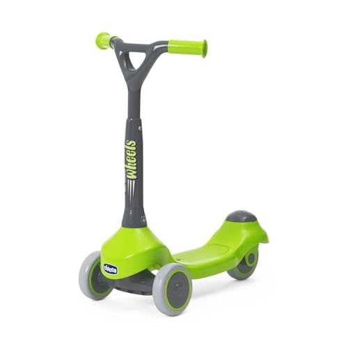 Chicco Kinderroller My First Scooter, Entwicklungsroller für Kinder, leicht und einfach zu tragen, Rutschfester Boden, 2-4 Jahre, 3 gummibeschichtete Räder, Max 20 kg, Geschenkidee von Chicco