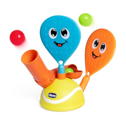 Chicco Padel Set, elektronisches Padelspiel, enthält Zwei Paddel und 4 Bälle, schult manuelle Koordination und Feinmotorik, Sportspiele, 3-5 Jahre von Chicco