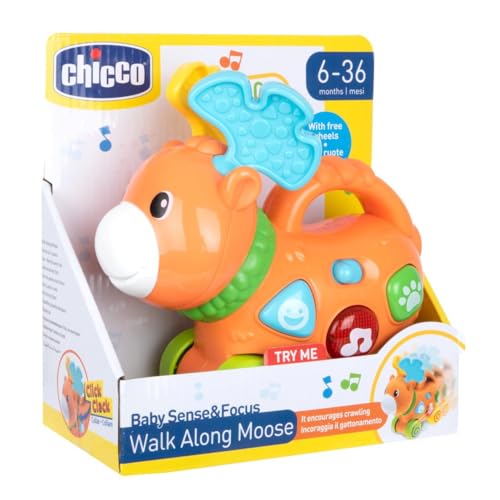 Chicco Rentier mit Lichter und Geräusche, trainierbares elektronisches Spielzeug, Freilaufende Räder, Geräusche und fröhliche Melodien, leicht zu greifen, Spielzeug für Kinder von 6-36 Monaten Chicco Rentier mit Lichter und Geräusche, trainierbares elektronisches Spielzeug, Freilaufende Räder, Geräusche und fröhliche Melodien, leicht zu greifen, Spielzeug für Kinder von 6-36 Monaten von Chicco