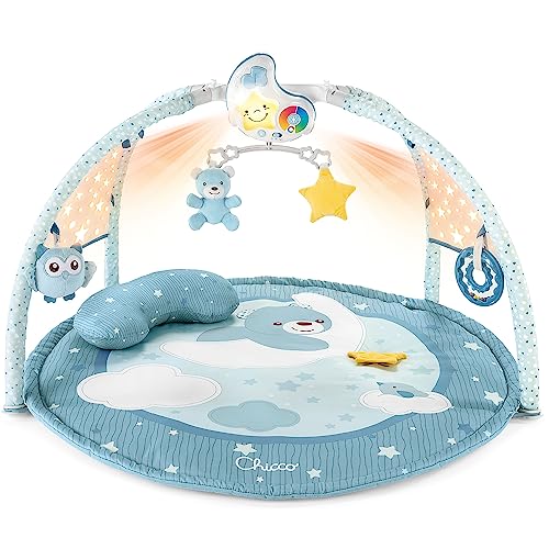 Chicco Spielmatte 3in1, Multifunktionsspielbogen für Neugeborene,Baby Aktivitätendecke, Sternenprojektor, abnehmbarem Baby-Nachtlicht mit entspannender Musik - Babyspielzeug, ab 0 Monate, Blau Chicco Spielmatte 3in1, Multifunktionsspielbogen für Neugeborene,Baby Aktivitätendecke, Sternenprojektor, abnehmbarem Baby-Nachtlicht mit entspannender Musik - Babyspielzeug, ab 0 Monate, Blau von Chicco