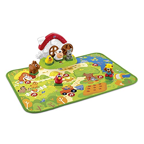 Chicco Spielset Farm Animals 2 in 1 Interaktive Spielmatte zum Lernen von Formen und Tieren, Spiele für Kinder 1 Jahr, 4 Jahre, italienisch/englische Version Chicco Spielset Farm Animals 2 in 1 Interaktive Spielmatte zum Lernen von Formen und Tieren, Spiele für Kinder 1 Jahr, 4 Jahre, italienisch/englische Version von Chicco