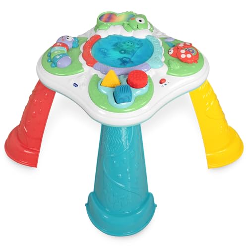 Chicco Spieltisch der Sinne, Interaktiver Spieltisch mit 5 sensorischen Bereichen, Lernspielzeug mit Geräuschen und Lichtern, Montessori Spielzeug - Kinderspielzeug 10 Monate bis 4 Jahre von Chicco