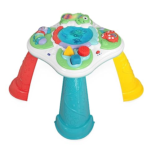 Chicco Spieltisch der Sinne, Interaktiver Spieltisch mit 5 sensorischen Bereichen, Lernspielzeug mit Geräuschen und Lichtern, Montessori Spielzeug - Kinderspielzeug 10 Monate bis 4 Jahre von Aminoter