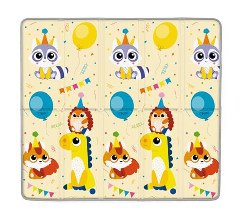 Chicco XXL Kinderspielmatte 2in1, Baby mit Tieren und Landschaft, weiches und farbenfrohes Kinderzimmer, extra groß 200x180 cm, faltbar, 0+ Monate Chicco XXL Kinderspielmatte 2in1, Baby mit Tieren und Landschaft, weiches und farbenfrohes Kinderzimmer, extra groß 200x180 cm, faltbar, 0+ Monate von Chicco