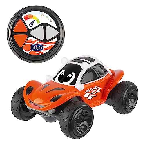 Happy Buggy Funkgesteuertes Kinderauto, mit intuitiver Funksteuerung und extra großen Rädern zum Fahren auf allen Untergründen in 4 Richtungen, spritziges Design, Spiele für Kinder von 2-6 Jahren von Chicco