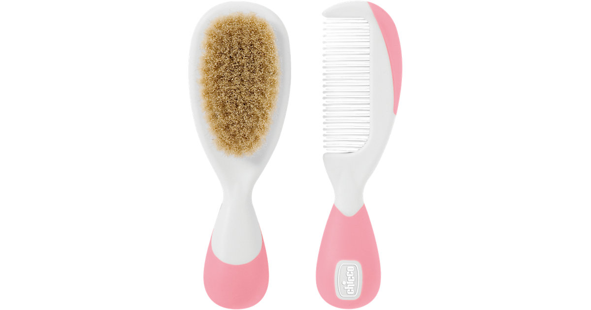 Kamm und Bürste, Naturborsten, rosa Kamm und Bürste, Naturborsten, rosa von Chicco