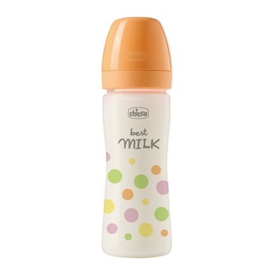 chicco Babyfläschchen Perfect Easy 250 ml in orange von Chicco